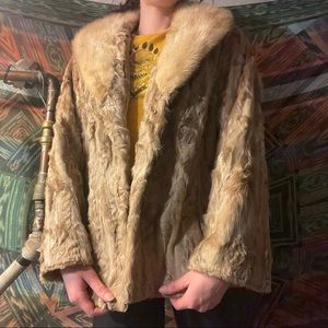 Vintage Lamb Fur Coat